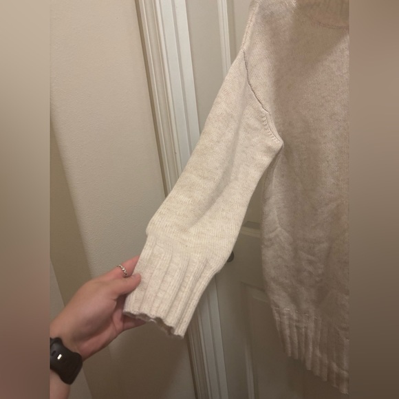 NAADAM Marled Cashmere Turtleneck Tunic Dress 90% wool/10% cashmere - Picture 8 of 12